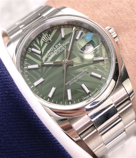 green dial.rolex|rolex datejust 36mm green.